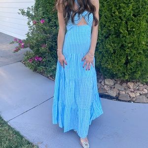 HELLO MOLLY blue midi dress